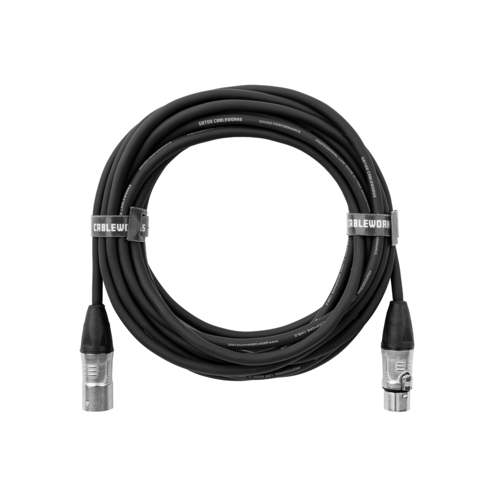 Gator GCWB-XLR-10 Microphone/Speaker Cable XLR Male to XLR Female - 10'