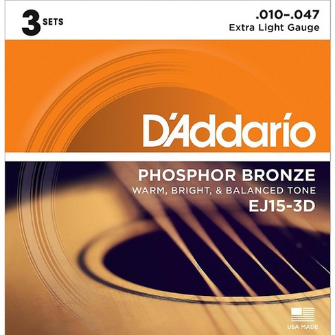 D'addario 3P EJ15 Phospher Xtra-EJ15-3D