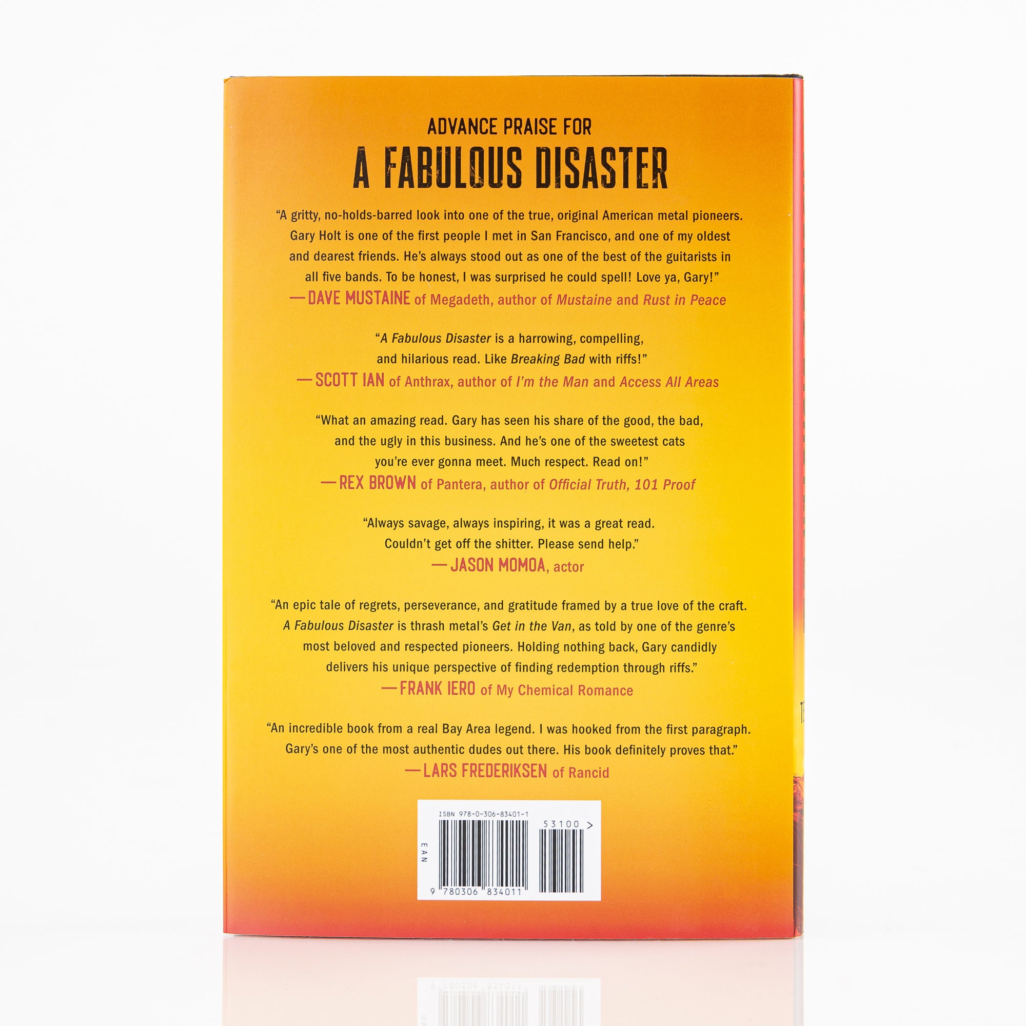 Gary Holt - A Fabulous Disaster Signed Hardcover Book with Signed Event Poster and Bookmark
