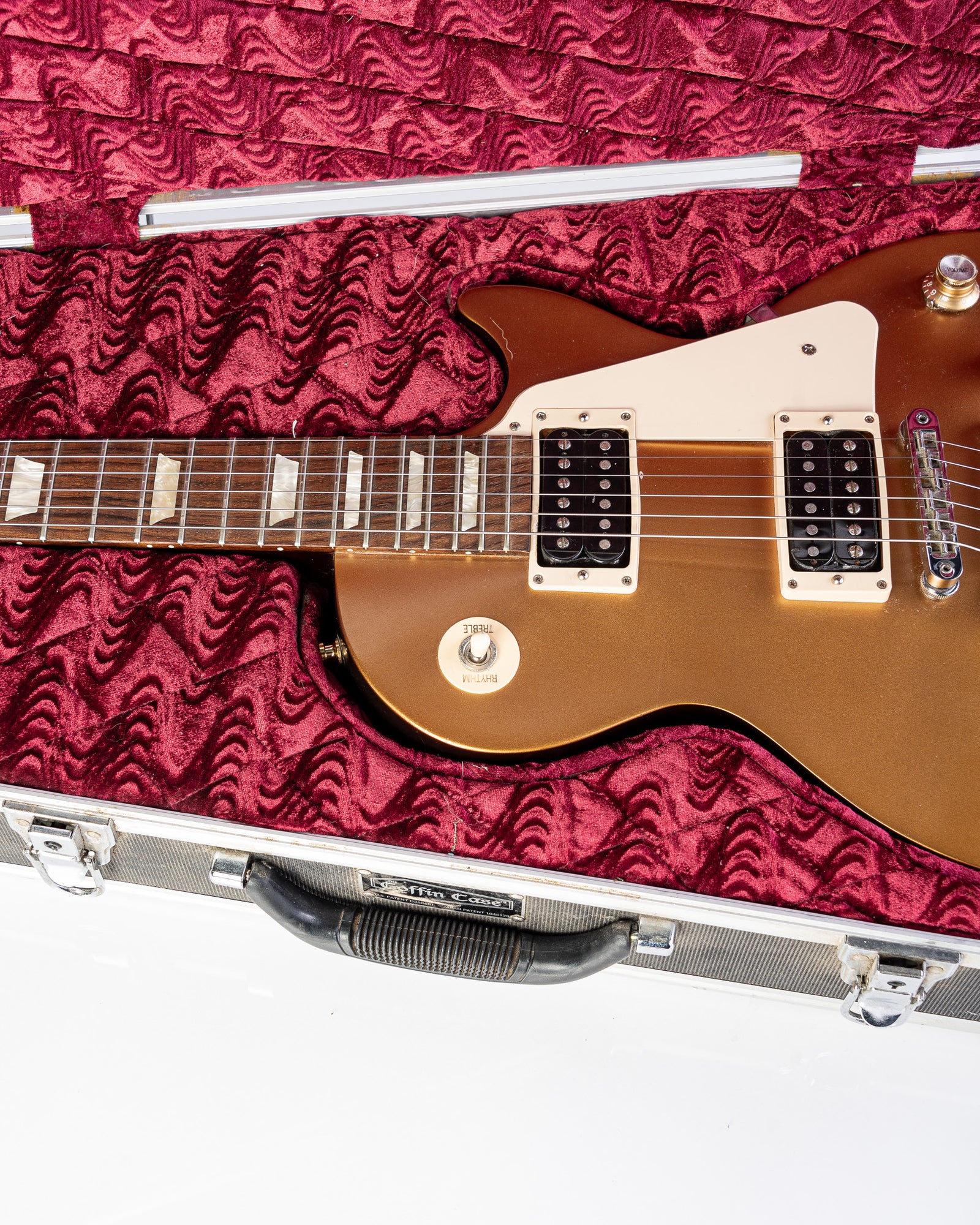 USED Gibson Les Paul Studio '50s Tribute 2016 Traditional - Satin Gold Top w/ Molded Coffin Case