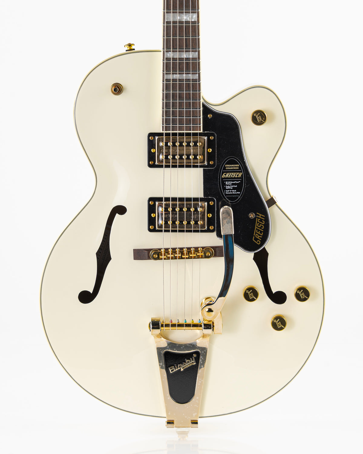 Gretsch G2420TG Streamliner Hollowbody with Bigsby Electric Guitar - Vintage White