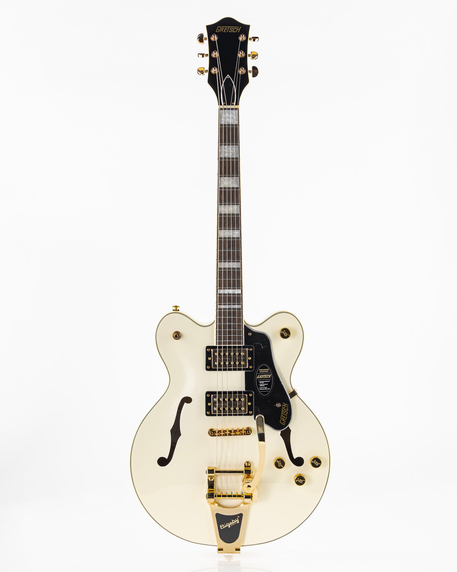 Gretsch G2622TG Streamliner Center Block Double-Cut with Bigsby Electric Guitar - Vintage White