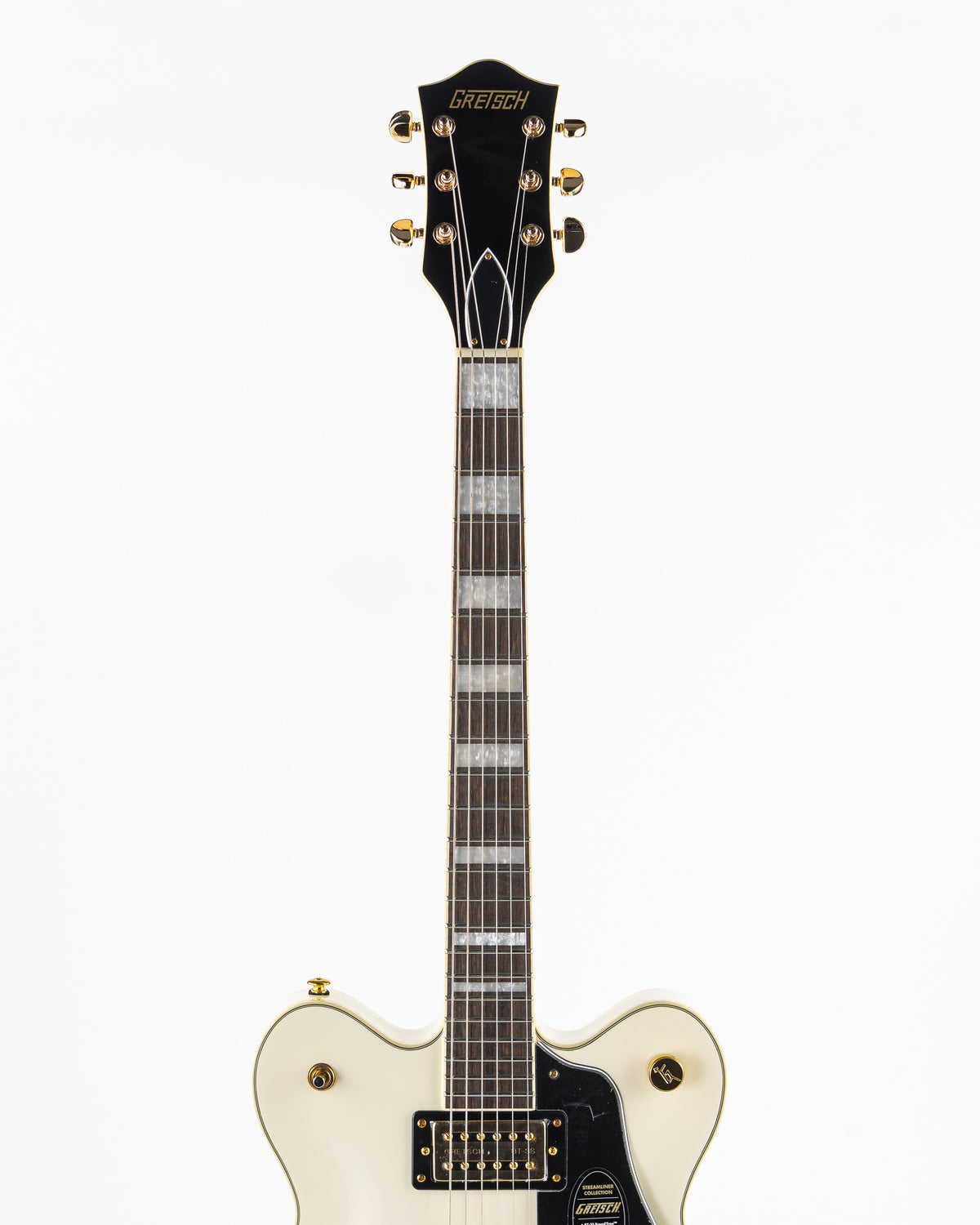 Gretsch G2622TG Streamliner Center Block Double-Cut with Bigsby Electric Guitar - Vintage White