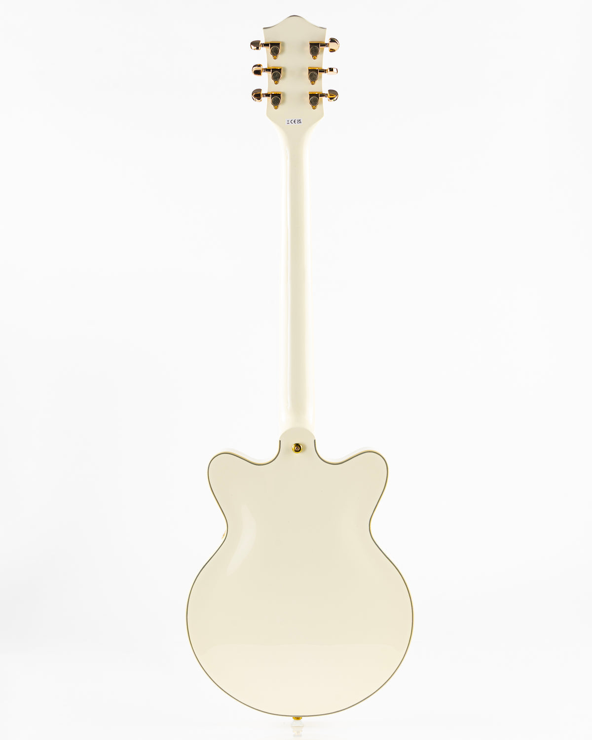 Gretsch G2655TG Streamliner Center Block Jr. Double-Cut with Bigsby Electric Guitar - Vintage White