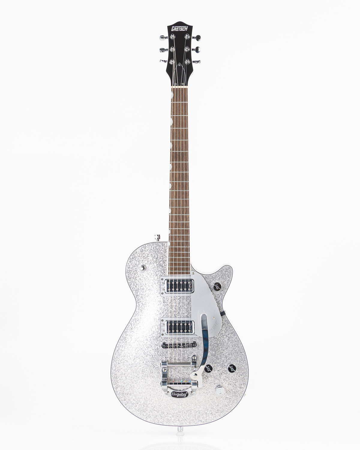 Gretsch G5230T Electromatic Sparkle Jet FT Single-Cut with Bigsby Electric Guitar - Silver Sparkle