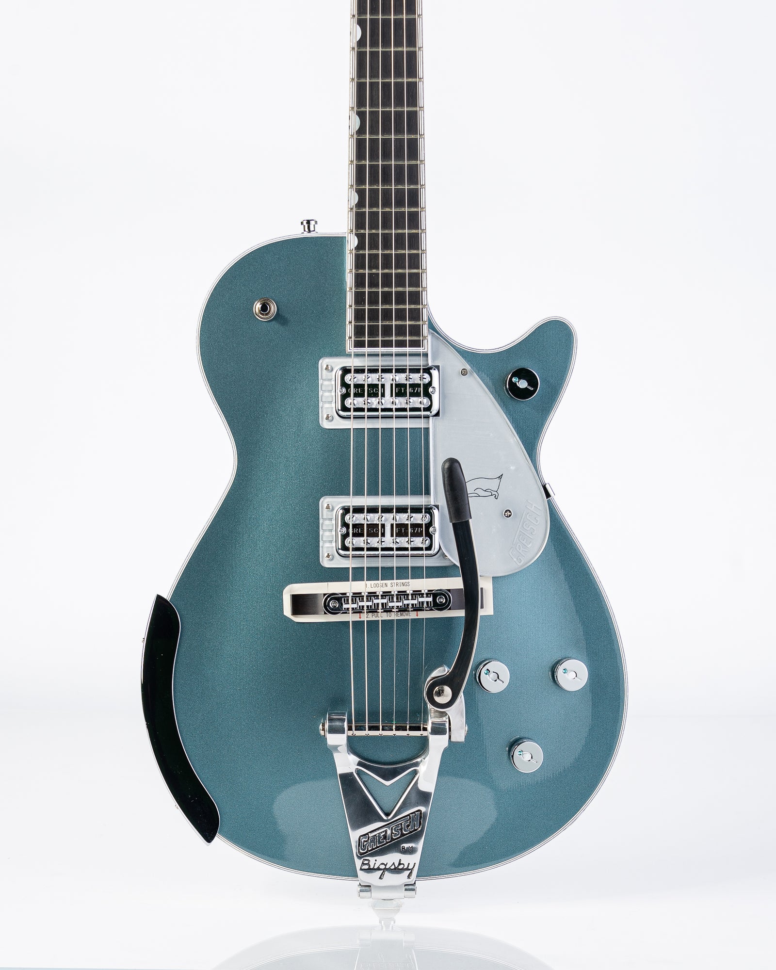 B-STOCK Gretsch G6134T-140 Limited Edition 140th Double Platinum Penguin Electric Guitar - Two-Tone Platinum/Pure Platinum