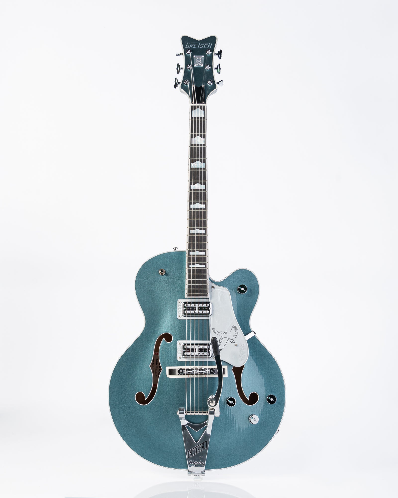 B-STOCK Gretsch G6136T-140 Limited Edition 140th Pro Double Platinum Falcon Electric Guitar - Two-Tone Stone Platinum/Pure Platinum
