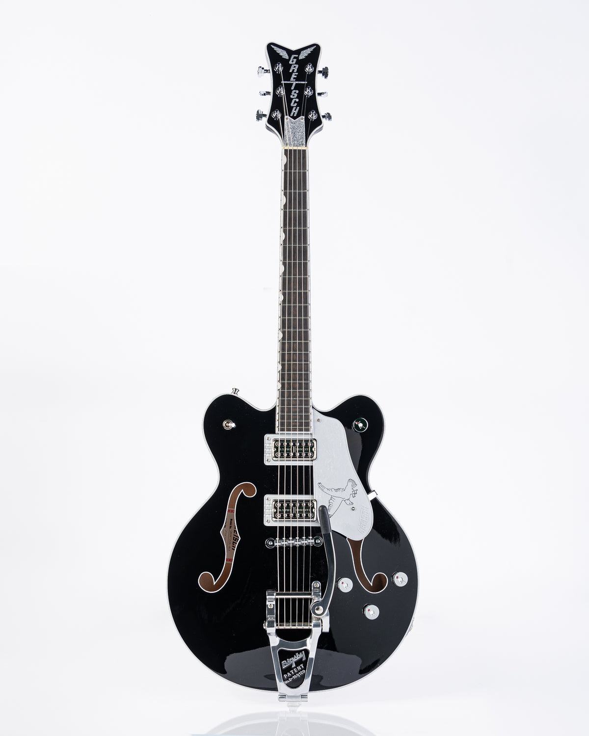 Gretsch G6636TSL Players Edition Silver Falcon Center Block Double-Cut Electric Guitar - Black