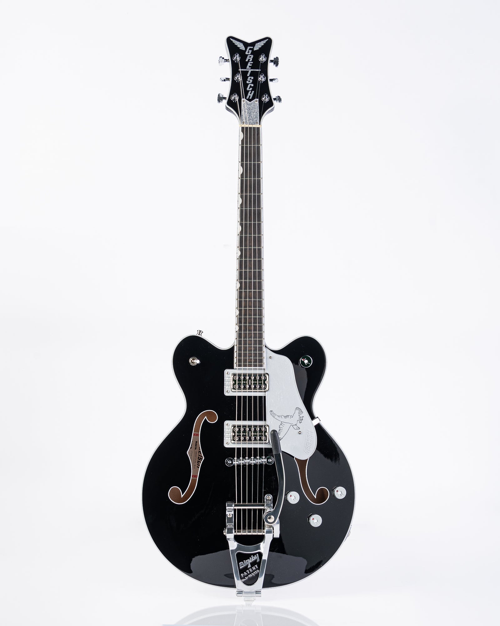 Gretsch G6636TSL Players Edition Silver Falcon Center Block Double-Cut Electric Guitar - Black