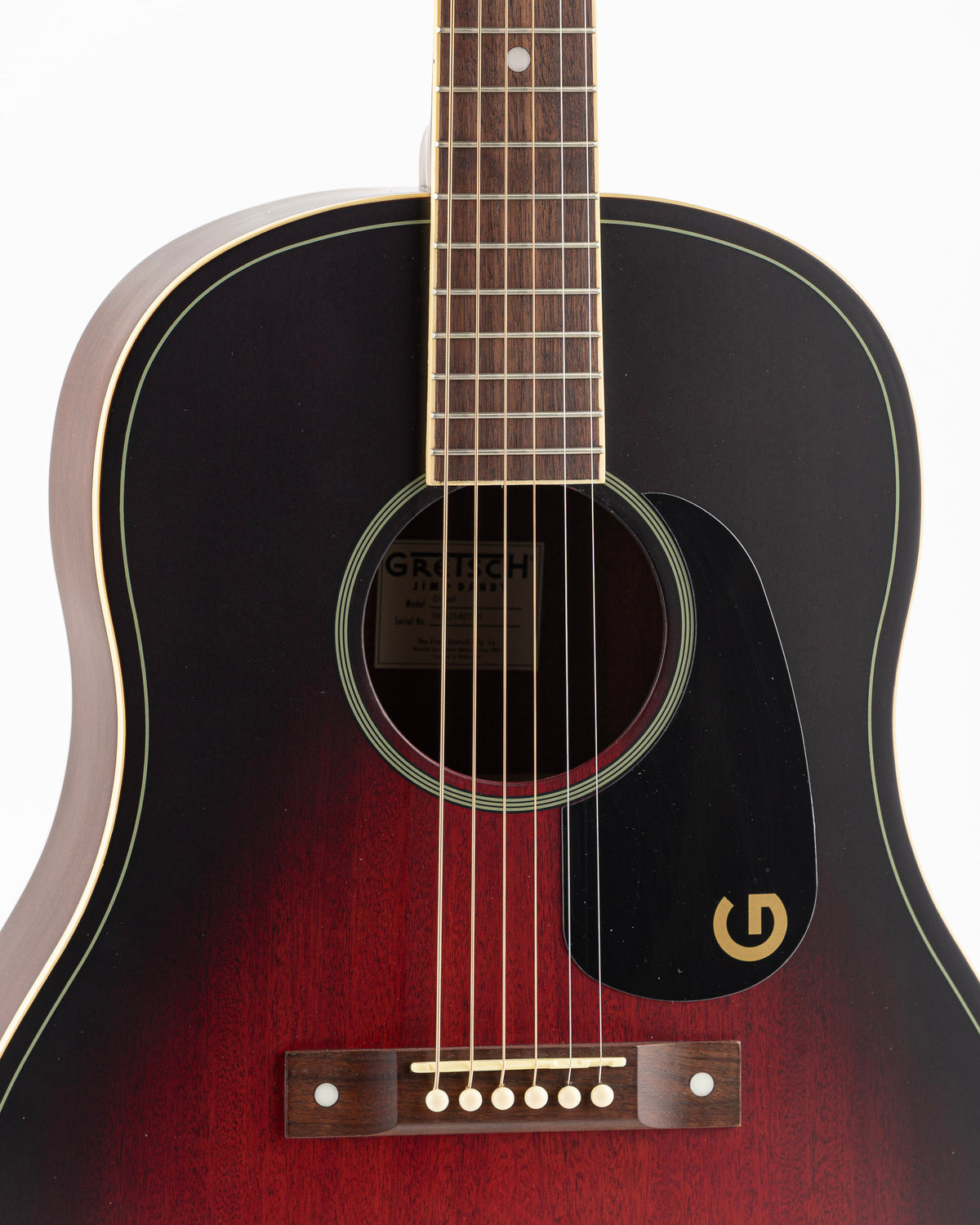 Gretsch Jim Dandy Dreadnought Acoustic Guitar - Deep Cherry Burst