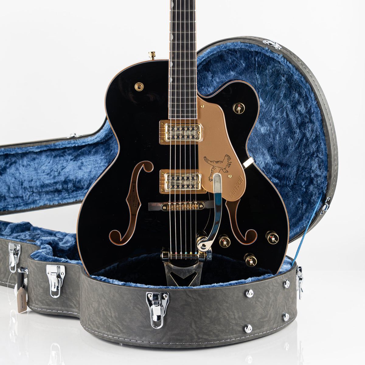 Gretsch Sychromatic Falcon Hollow-Body Single Cut with Bigsby Electric Guitar - Black
