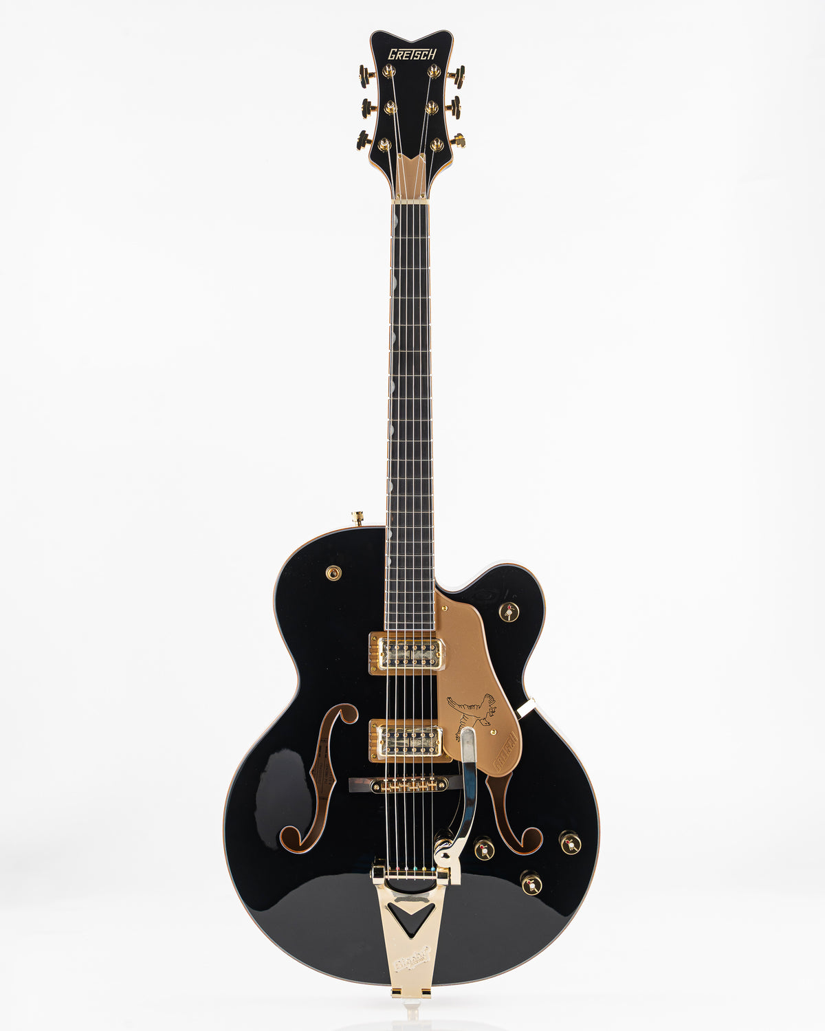 Gretsch Sychromatic Falcon Hollow-Body Single Cut with Bigsby Electric Guitar - Black