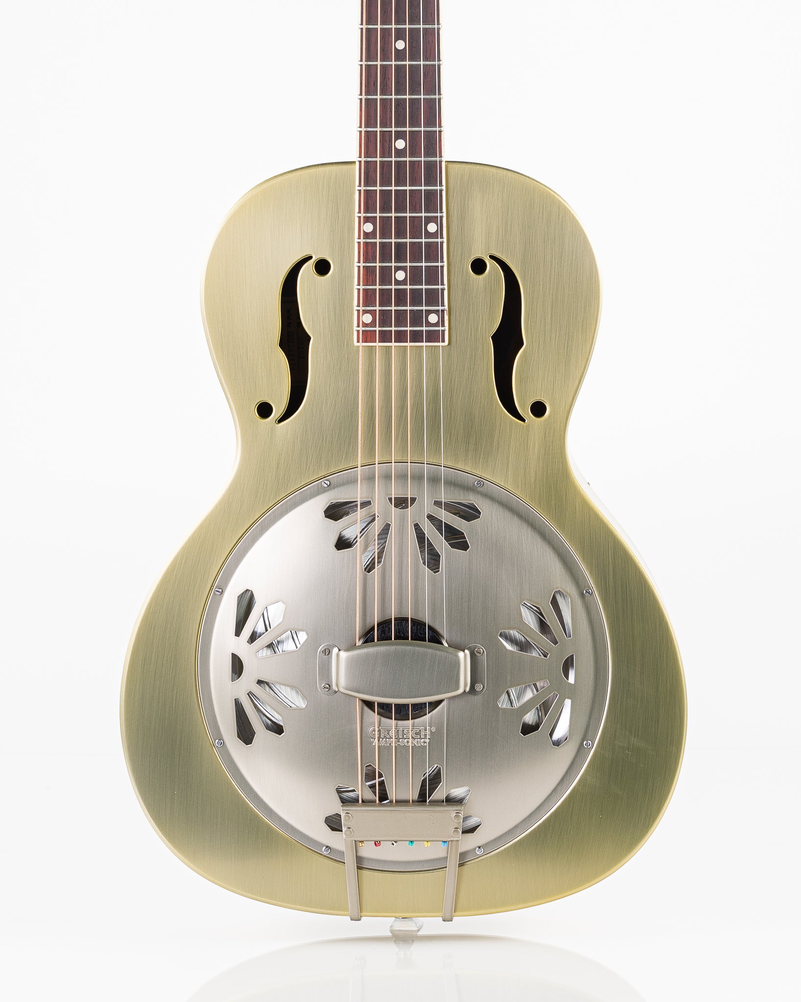 Gretsch G9202 Honey Dipper Special Round-Neck Brass Body Resonator Guitar - Bell Bronze