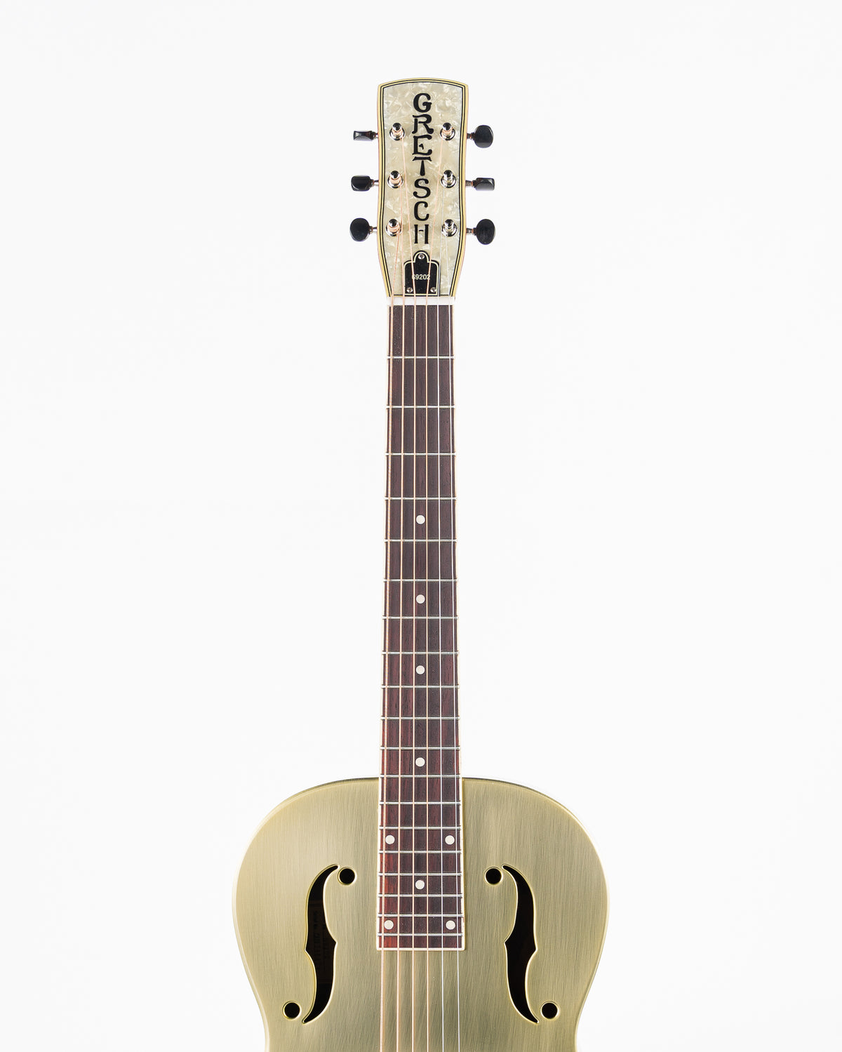 Gretsch G9202 Honey Dipper Special Round-Neck Brass Body Resonator Guitar - Bell Bronze