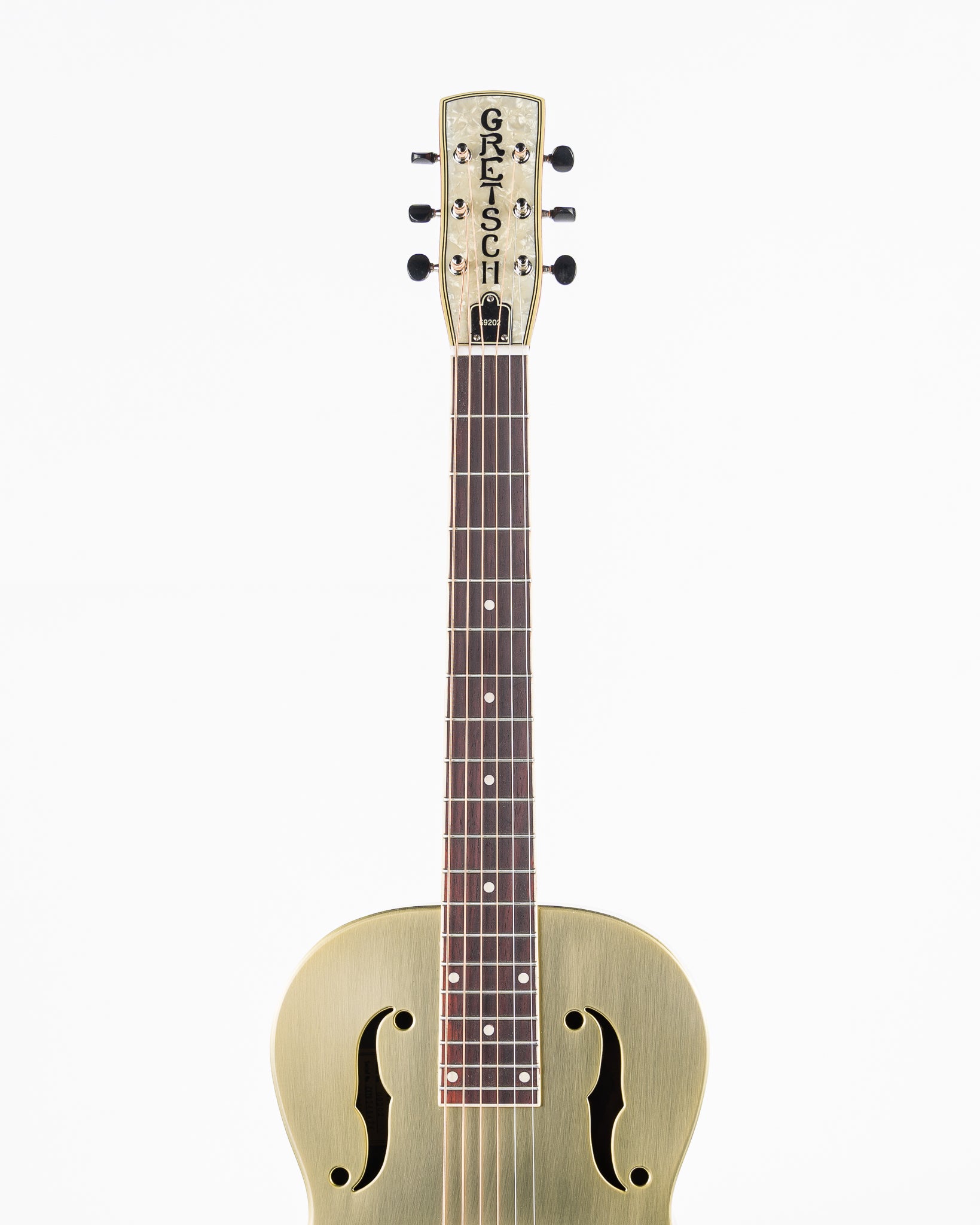 Gretsch G9202 Honey Dipper Special Round-Neck Brass Body Resonator Guitar - Bell Bronze