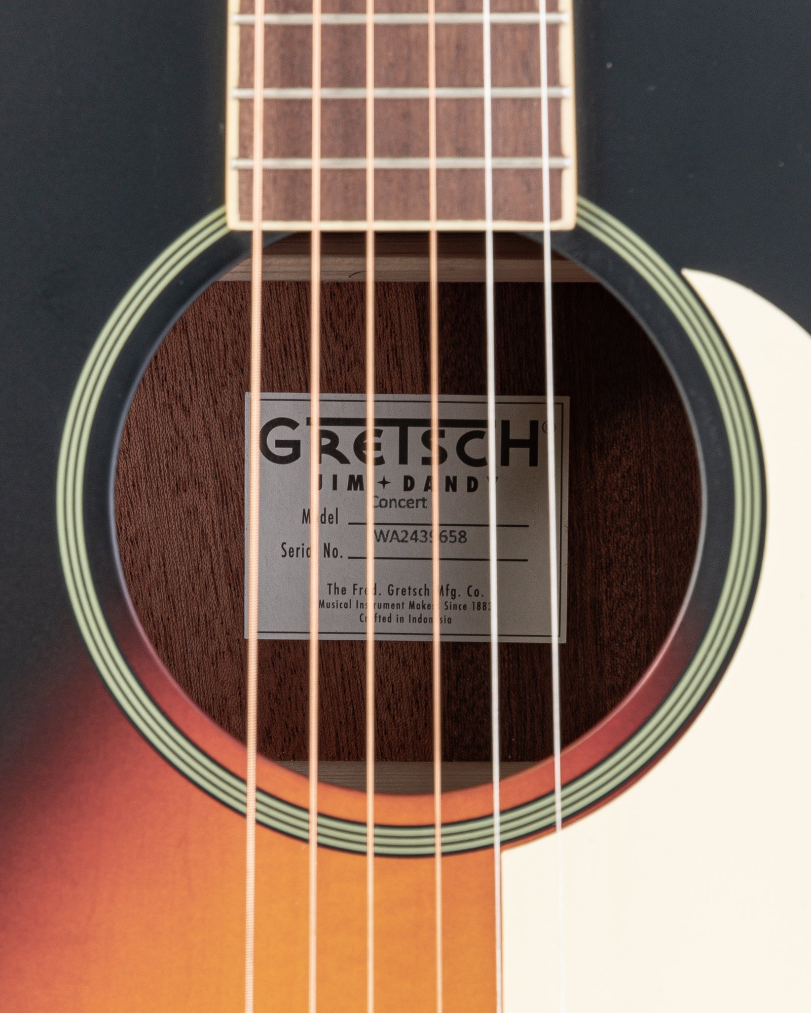 Gretsch Jim Dandy Concert Acoustic Guitar - Rex Burst