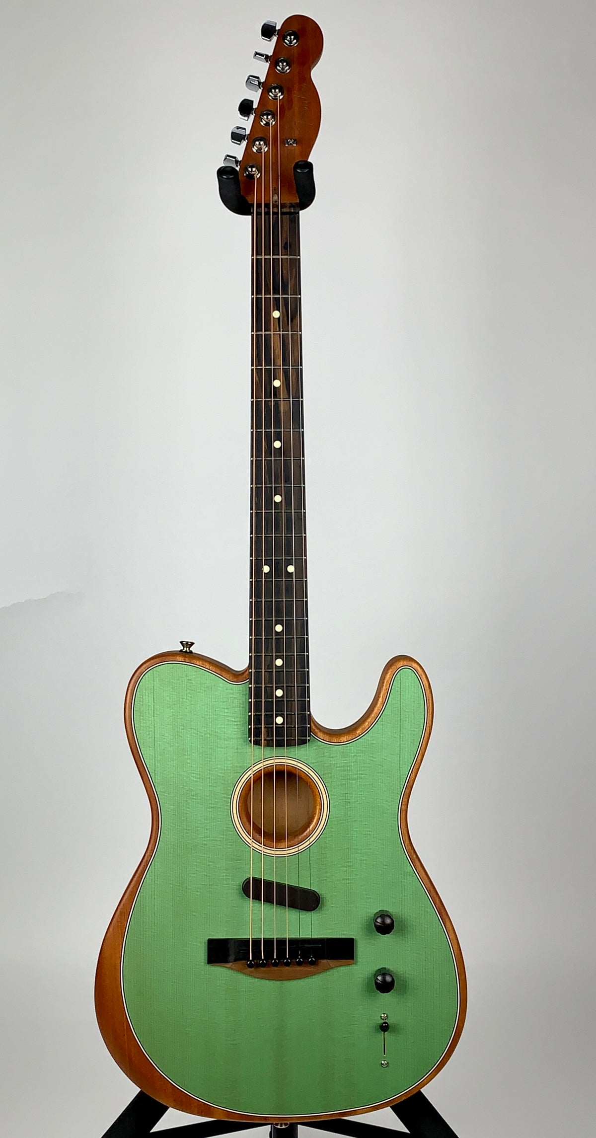 USED Fender USA Acoustasonic Tele - Surf Green