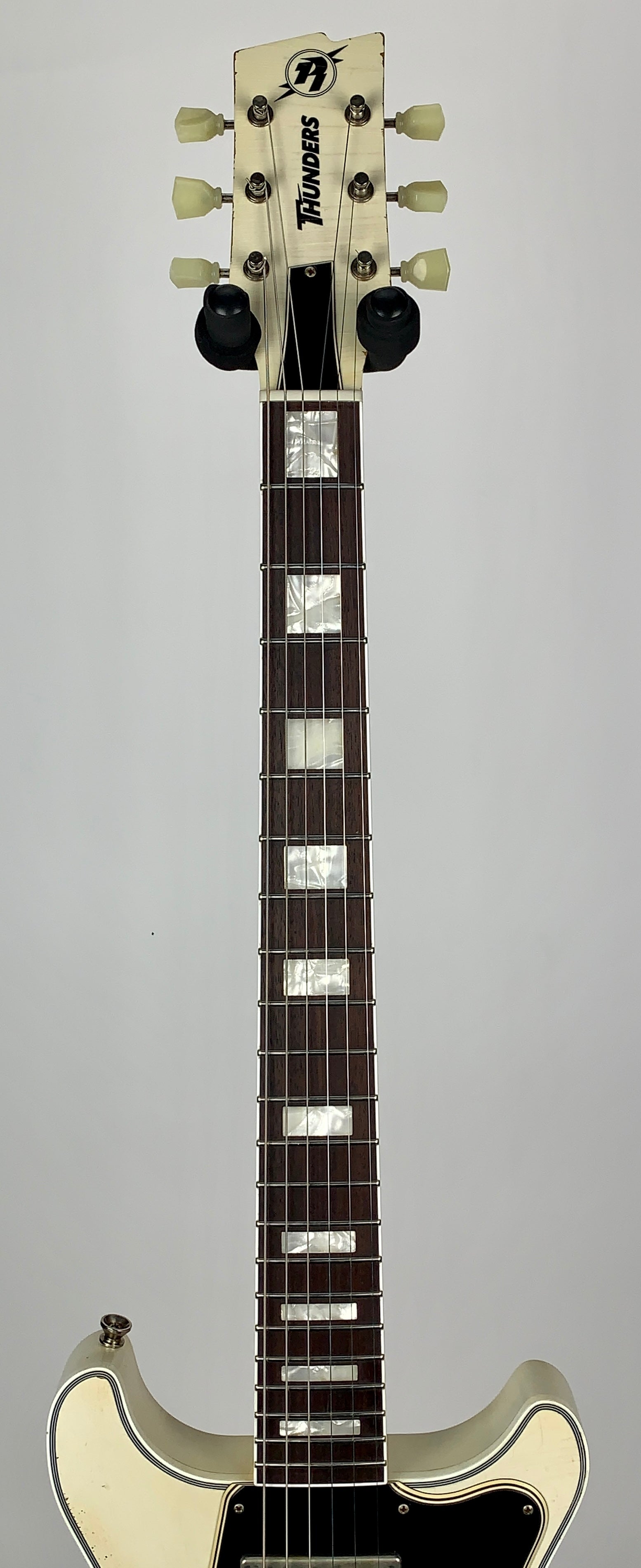 Rock N Roll Relics Thunders Custom Double Cut - Relic Olympic White
