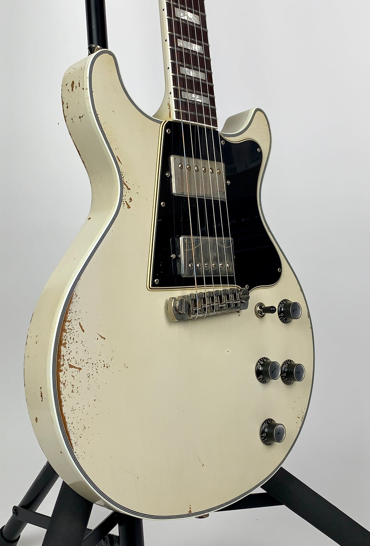 Rock N Roll Relics Thunders Custom Double Cut - Relic Olympic White