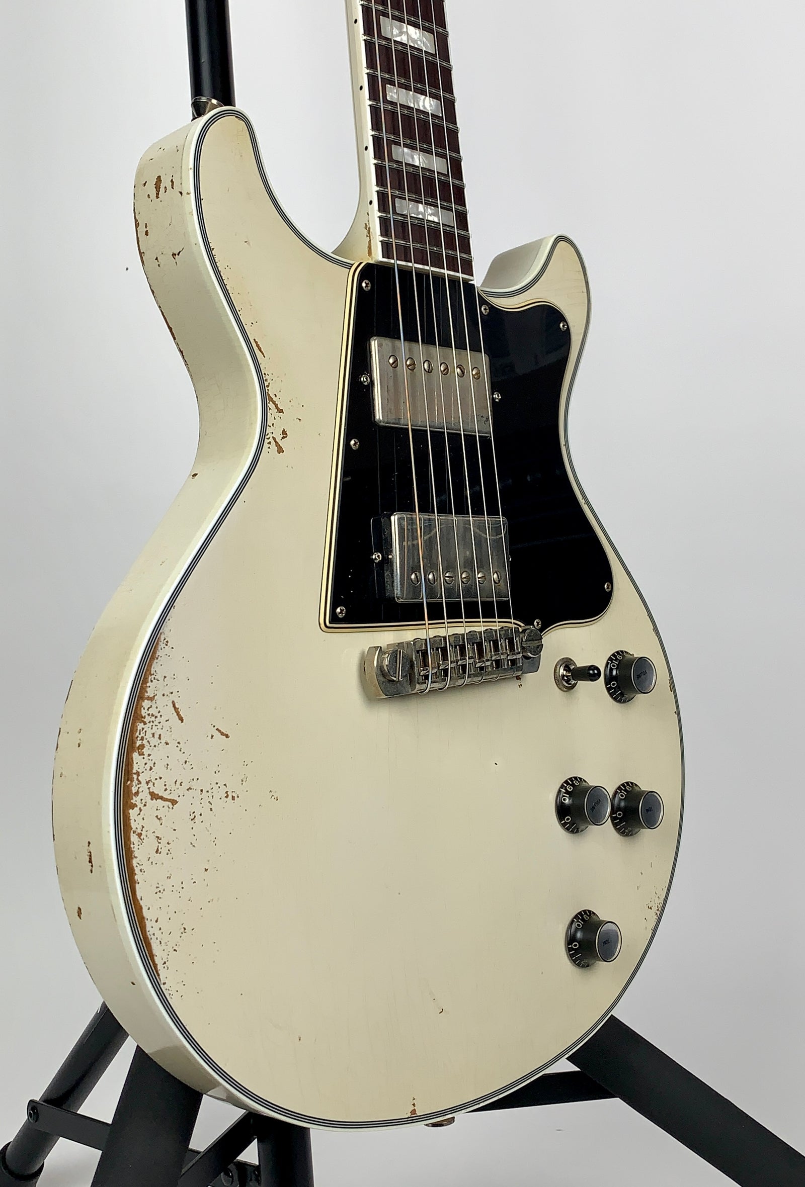 Rock N Roll Relics Thunders Custom Double Cut - Relic Olympic White
