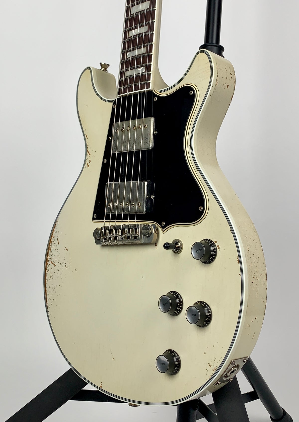 Rock N Roll Relics Thunders Custom Double Cut - Relic Olympic White