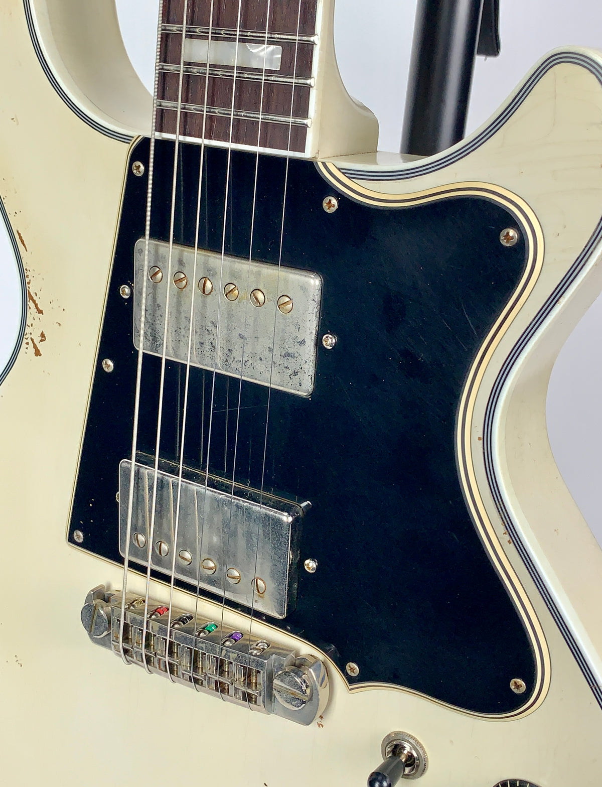 Rock N Roll Relics Thunders Custom Double Cut - Relic Olympic White