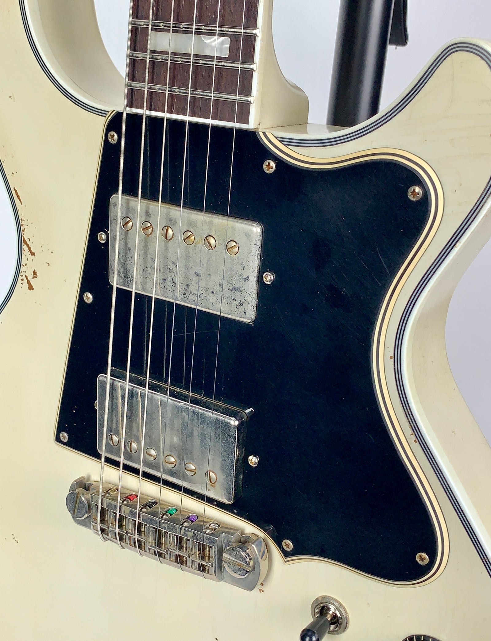 Rock N Roll Relics Thunders Custom Double Cut - Relic Olympic White