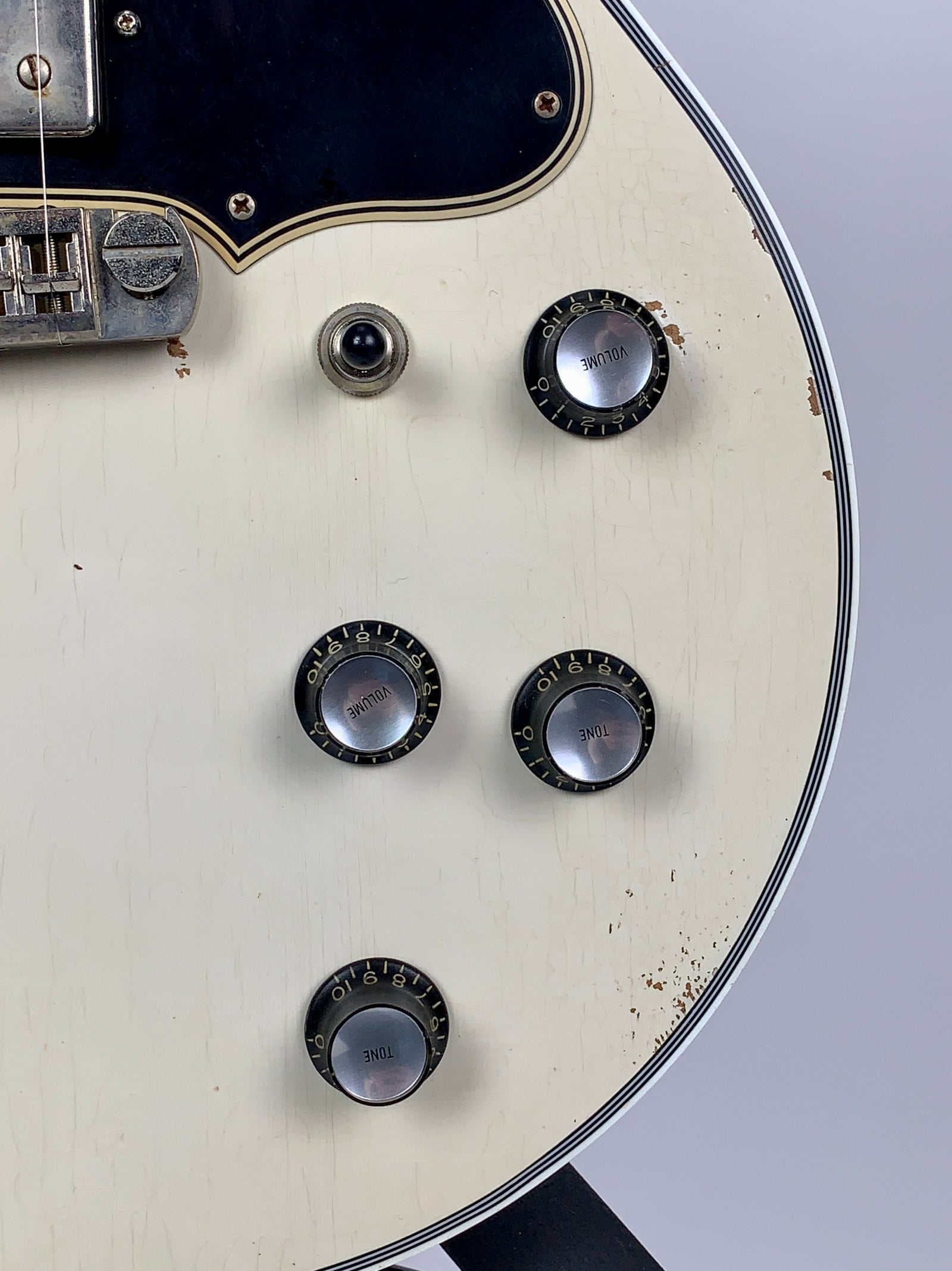Rock N Roll Relics Thunders Custom Double Cut - Relic Olympic White