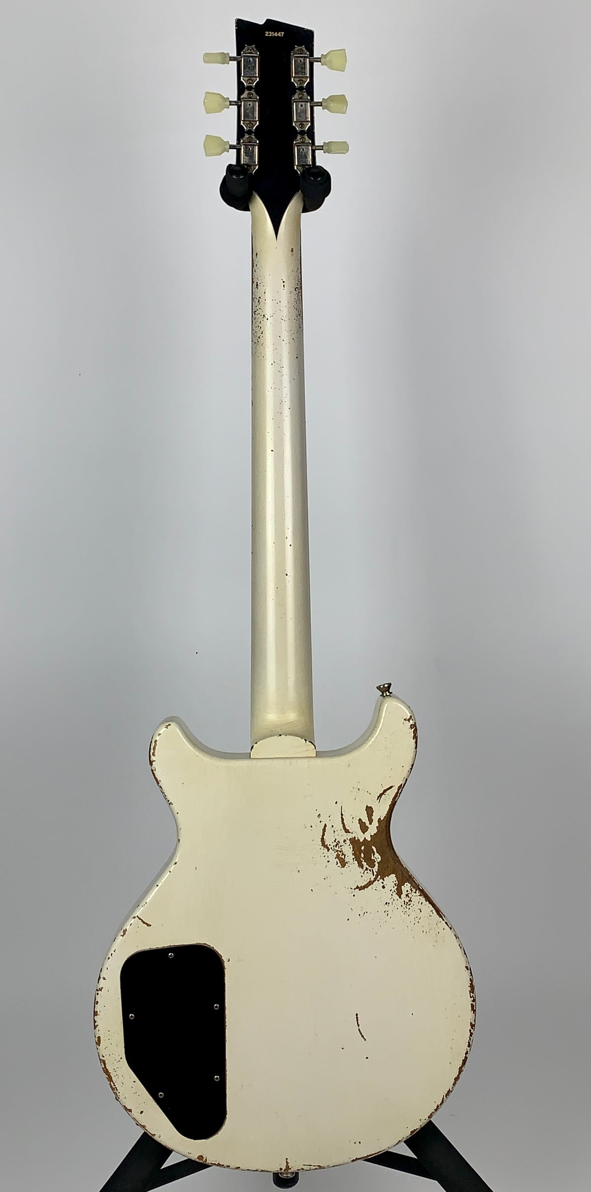 Rock N Roll Relics Thunders Custom Double Cut - Relic Olympic White