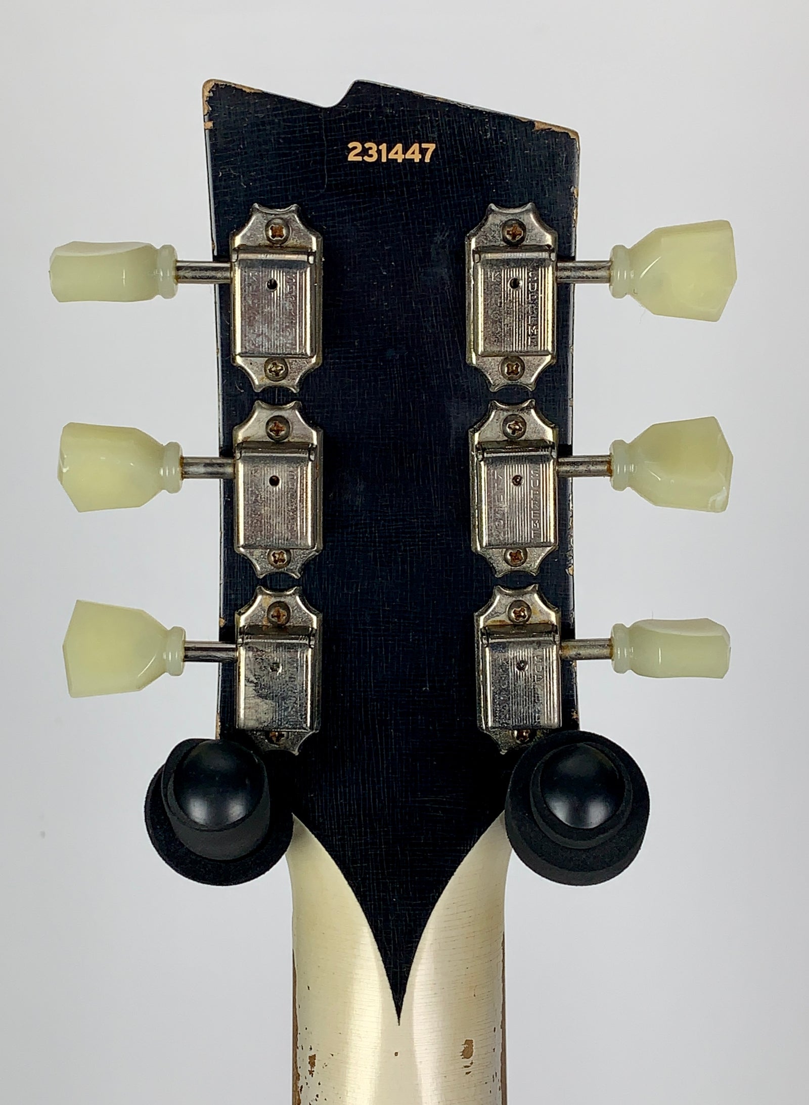 Rock N Roll Relics Thunders Custom Double Cut - Relic Olympic White