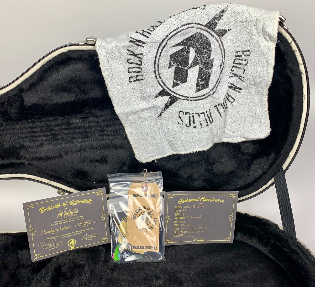 Rock N Roll Relics Thunders Custom Double Cut - Relic Olympic White