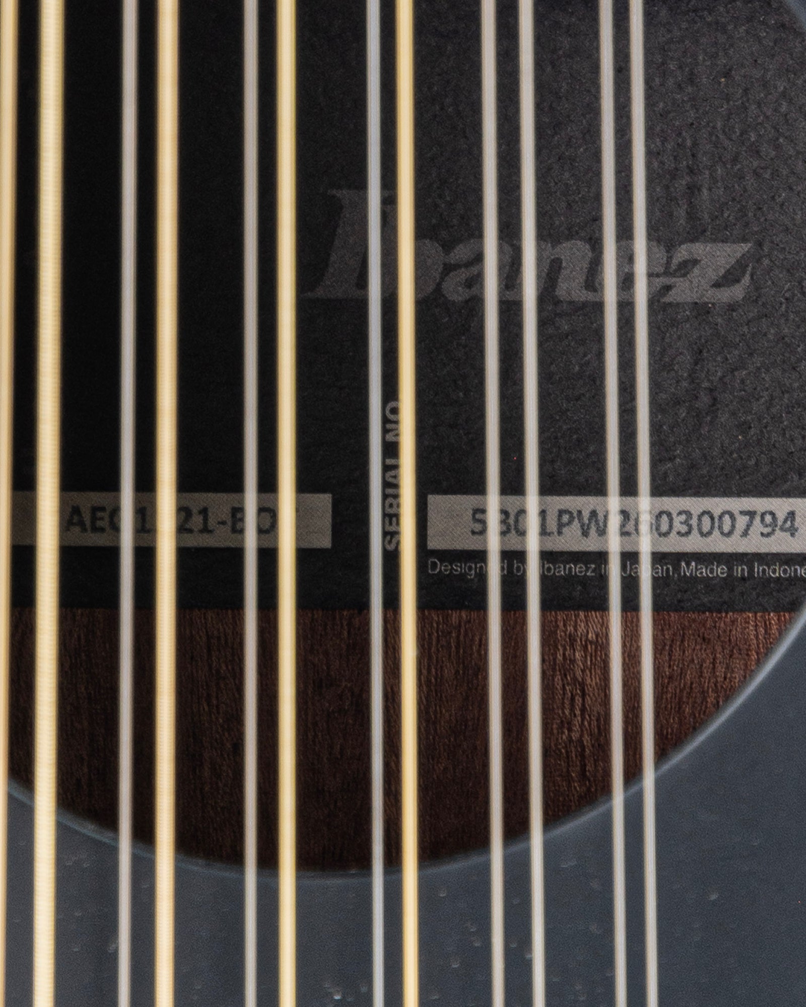 Ibanez AEG1221 12 String Acoustic Electric Guitar - Black Out