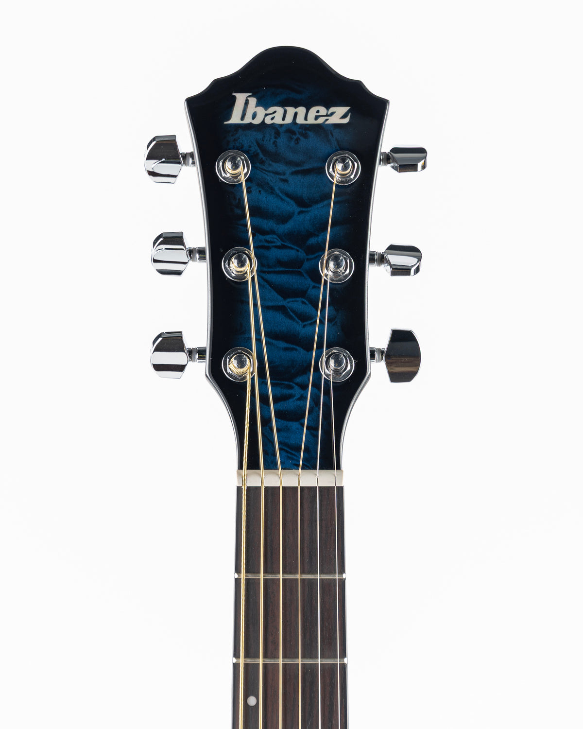 Ibanez AEWC16Q Acoustic Electric Guitar - Transparent Blue Sunburst