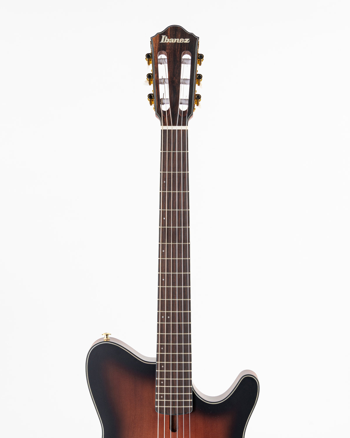 Ibanez FRH10N Thinline Acoustic-Electric Guitar - Brown Sunburst Flat
