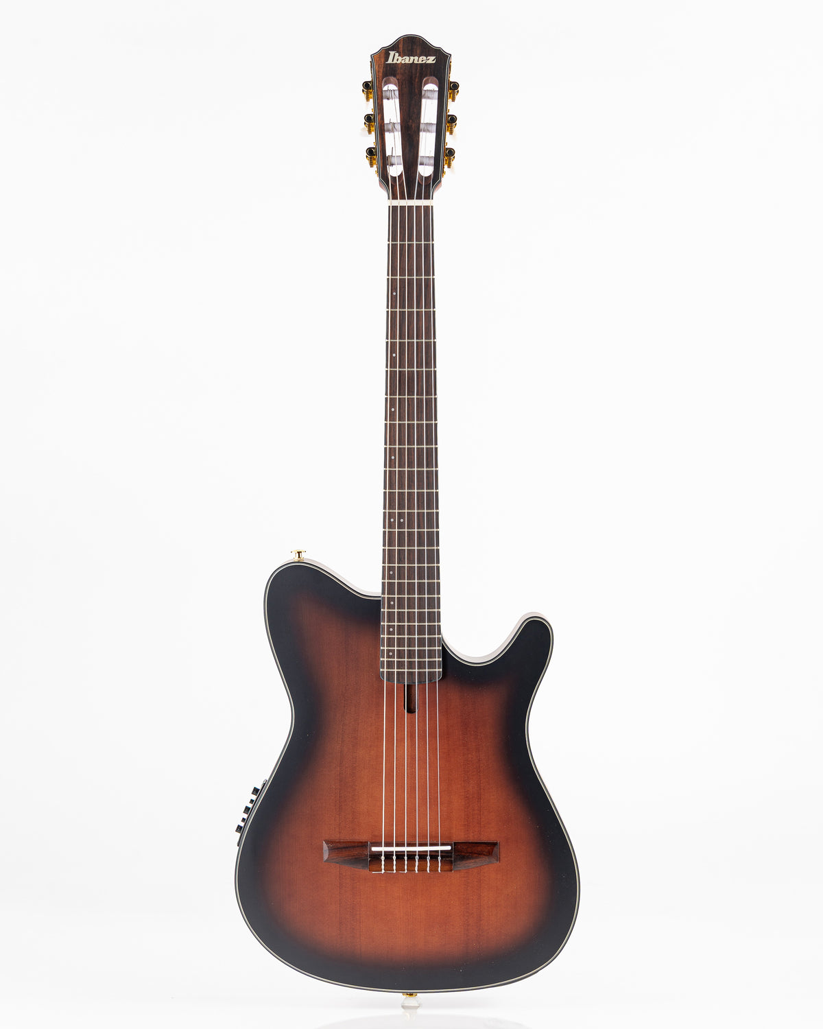 Ibanez FRH10N Thinline Acoustic-Electric Guitar - Brown Sunburst Flat