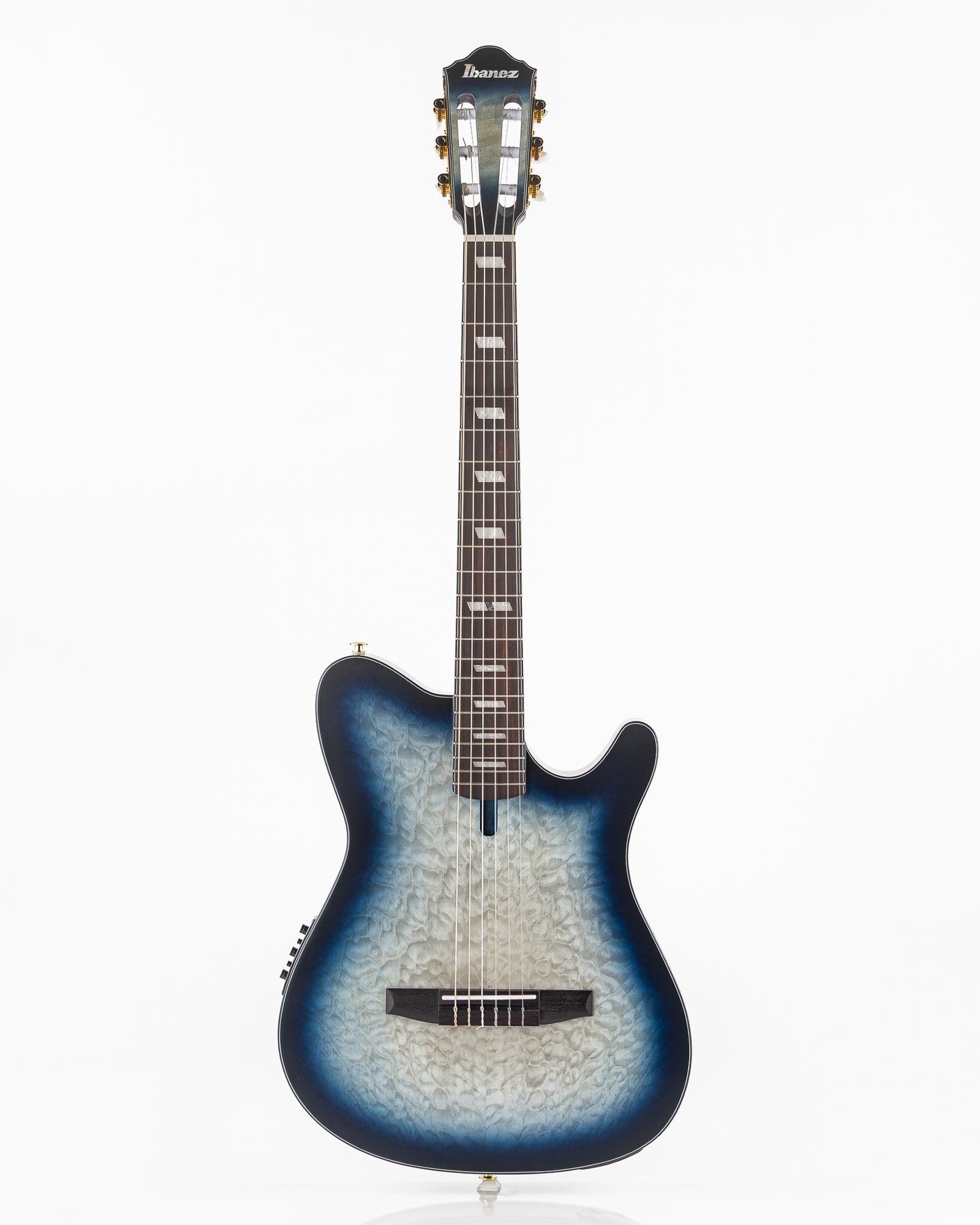 Ibanez FRH20 FMN Thinline Acoustic-Electric Guitar - Cosmic Blue Starburst Low Gloss