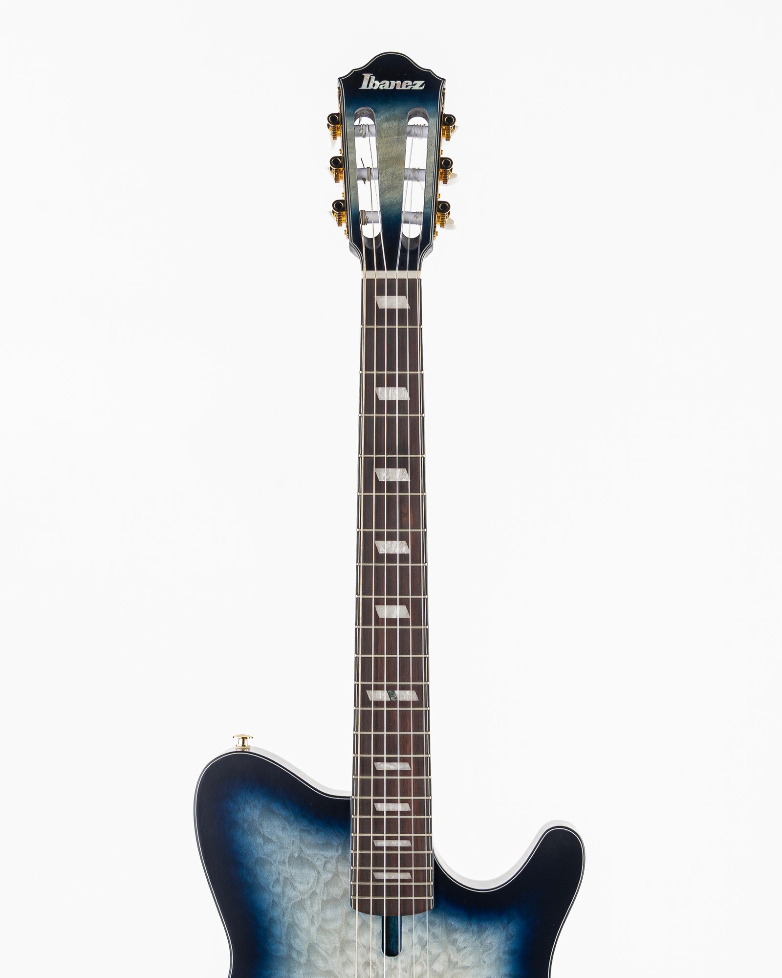 Ibanez FRH20 FMN Thinline Acoustic-Electric Guitar - Cosmic Blue Starburst Low Gloss