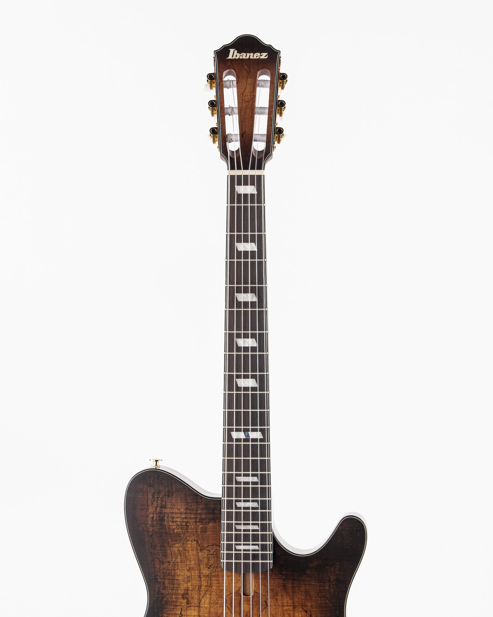 Ibanez FRH20SMN FMN Thinline Acoustic-Electric Guitar - Tobacco Burst Low Gloss