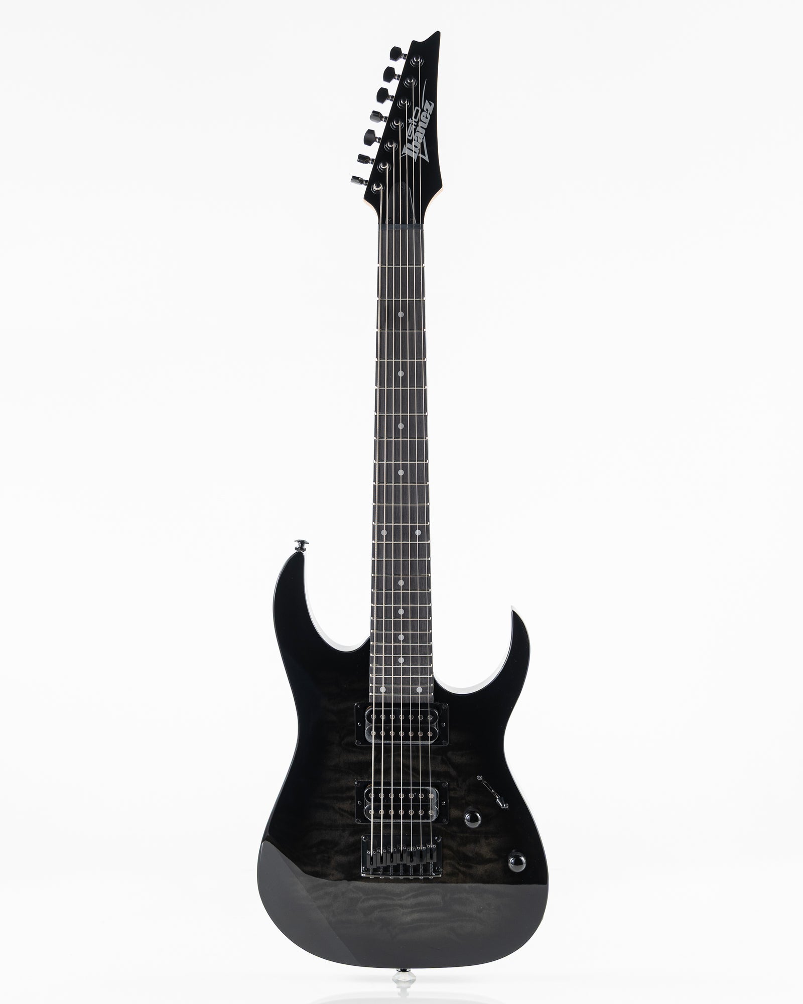 Ibanez GIO GRG7221QA 7 String Electric Guitar - Transparent Black Sunburst