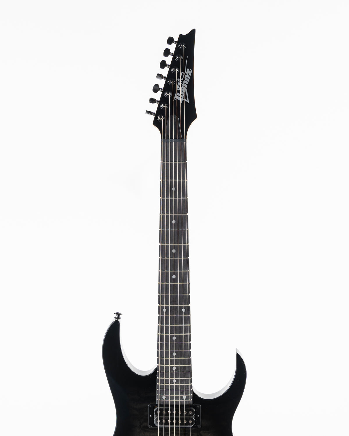 Ibanez GIO GRG7221QA 7 String Electric Guitar - Transparent Black Sunburst