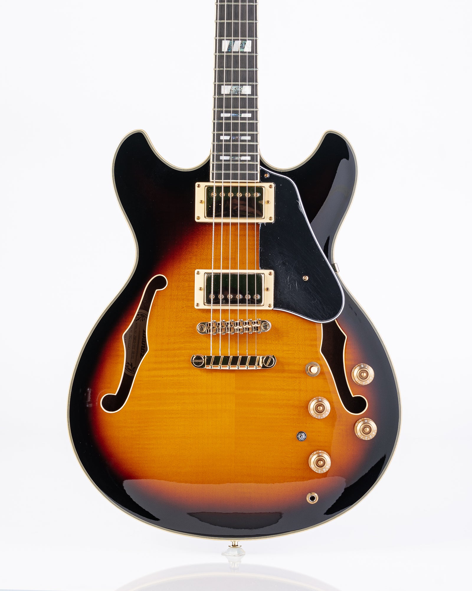 Ibanez John Scofield JSM10VYS Semi-Hollow Electric Guitar- Vintage Yellow Sunburst