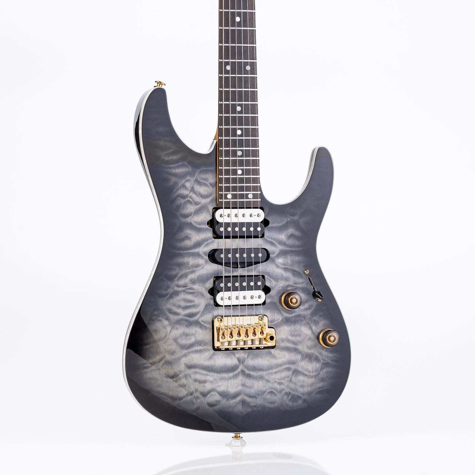 B-STOCK Ibanez Premium AZ47P1QM Electric Guitar- Black Ice Burst
