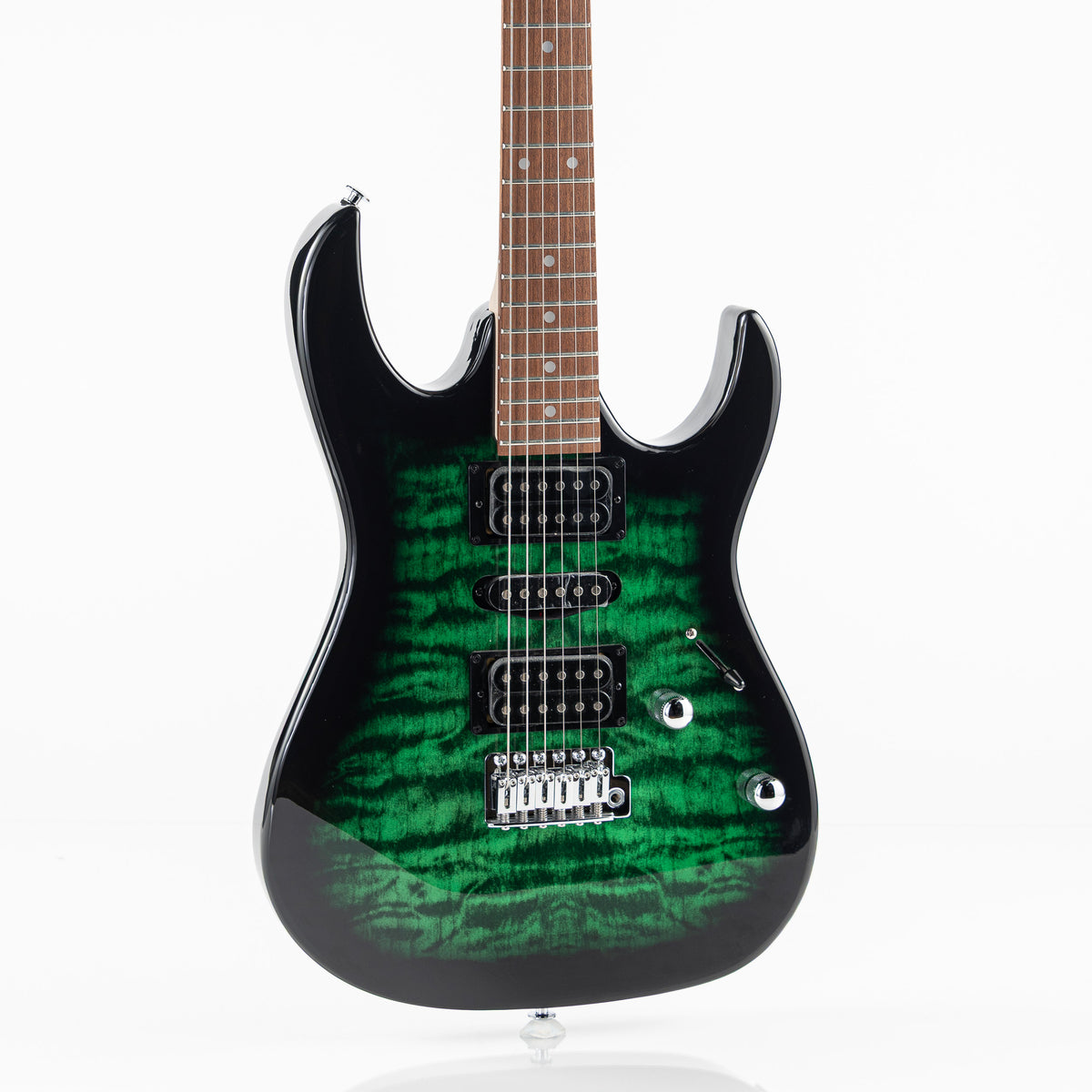 Ibanez GRX70QA RG Gio Series Electric Guitar - Transparent Emerald Burst