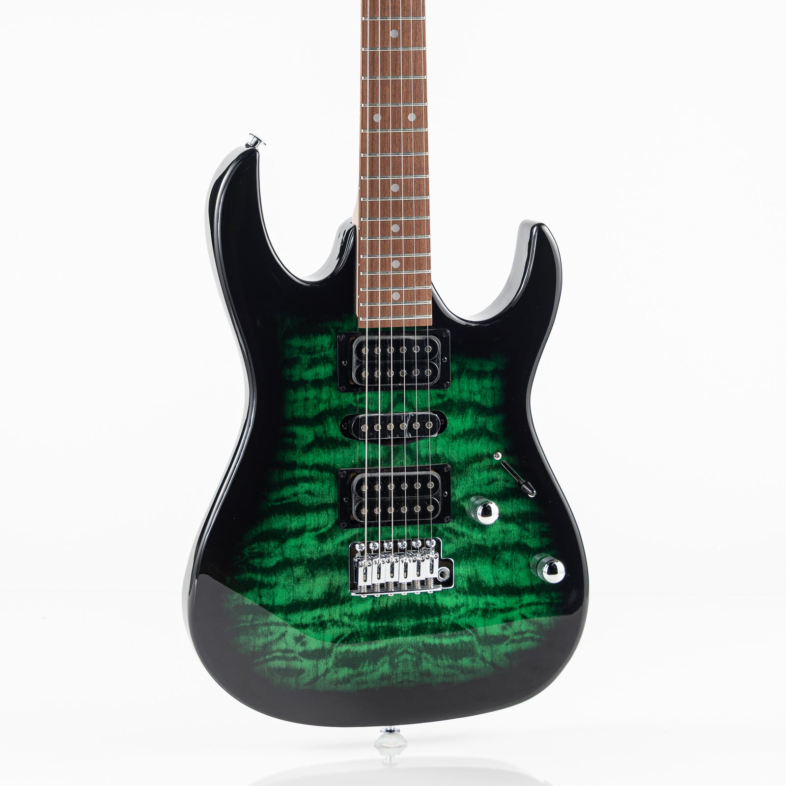 Ibanez GRX70QA RG Gio Series Electric Guitar - Transparent Emerald Burst