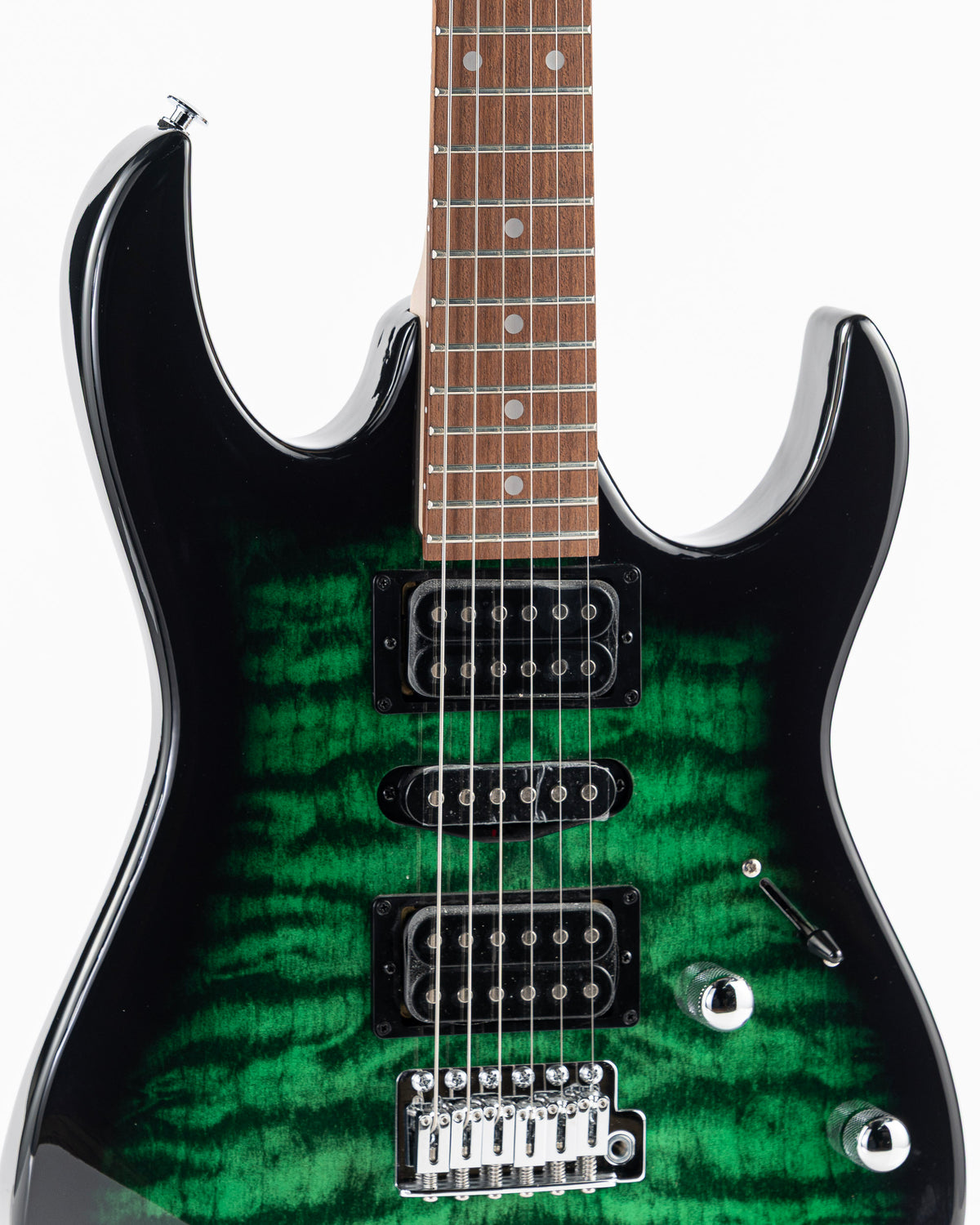 Ibanez GRX70QA RG Gio Series Electric Guitar - Transparent Emerald Burst