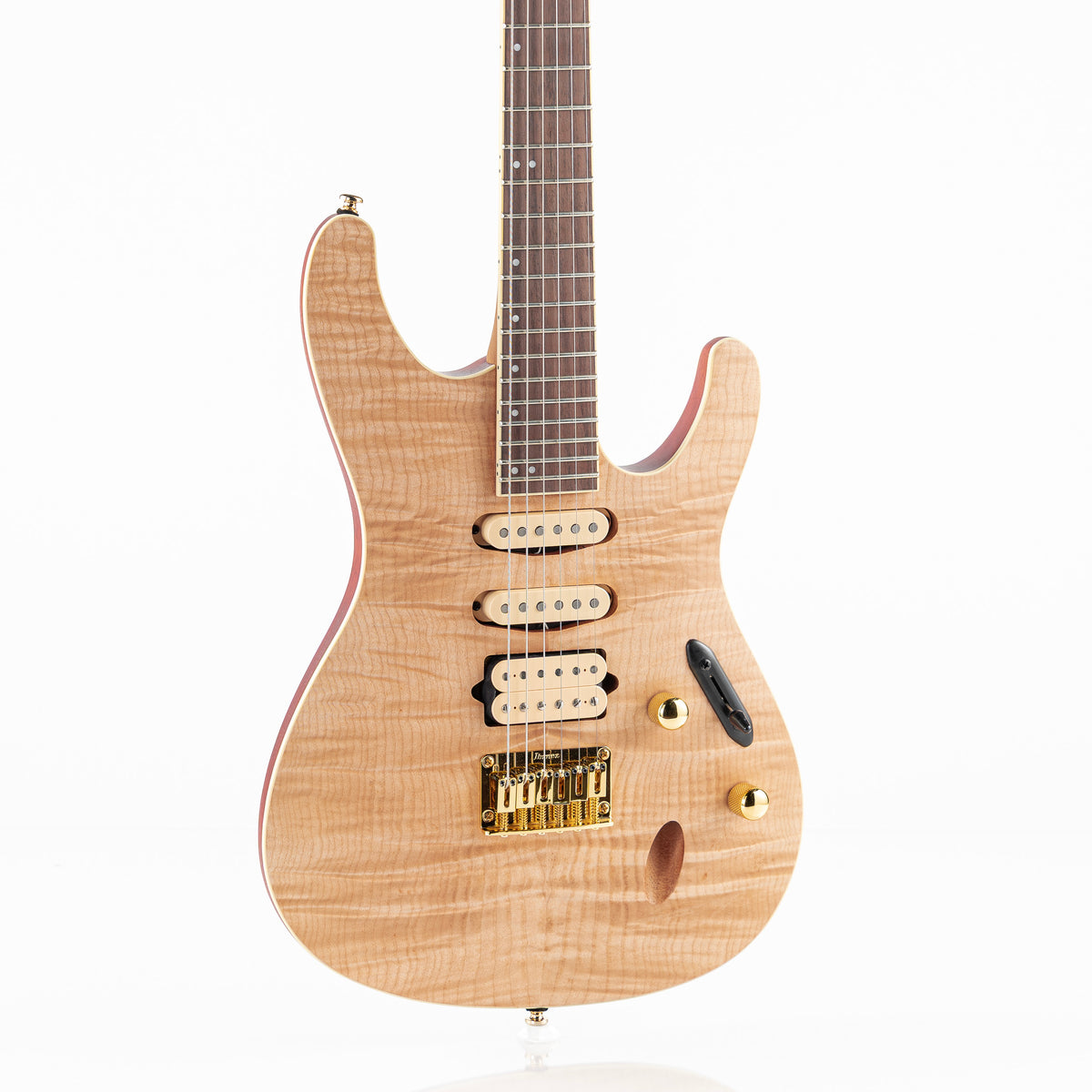 Ibanez SEW761FM S Series Electric Guitar - Natural Flat Flame Maple