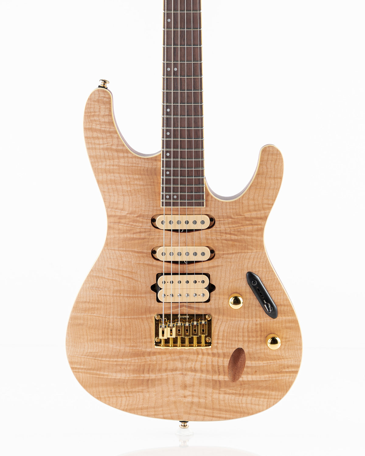 Ibanez SEW761FM S Series Electric Guitar - Natural Flat Flame Maple