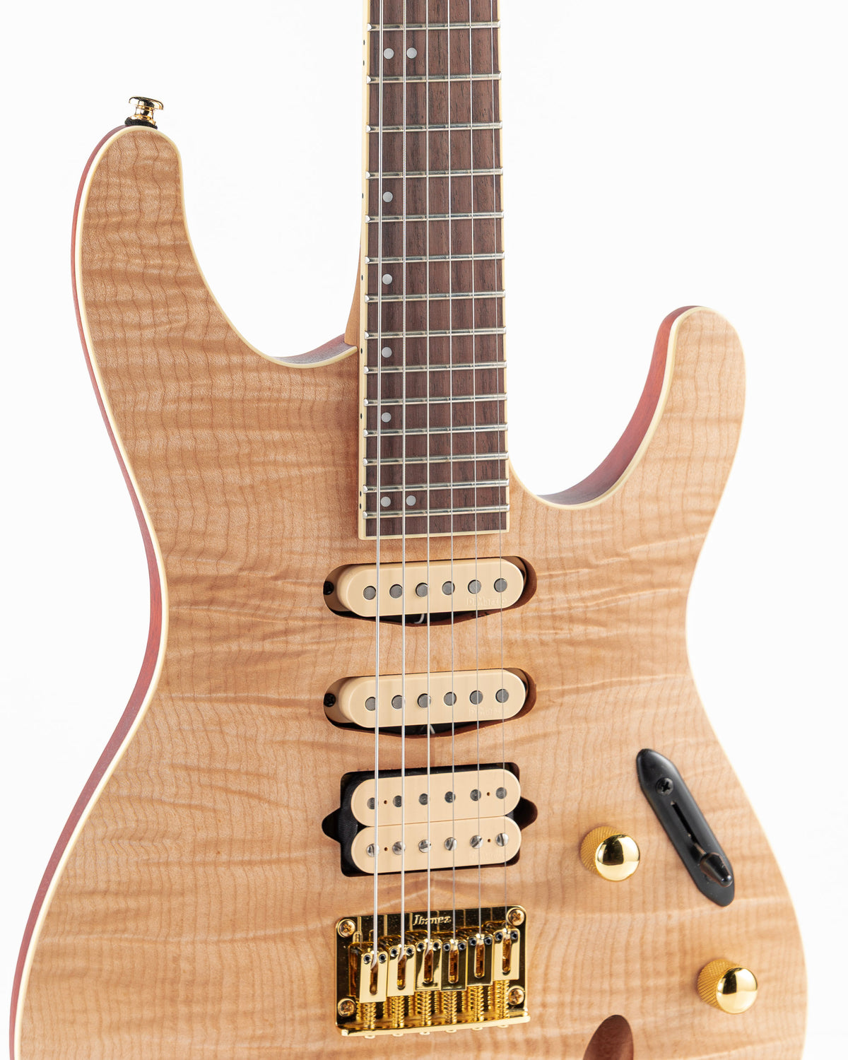Ibanez SEW761FM S Series Electric Guitar - Natural Flat Flame Maple