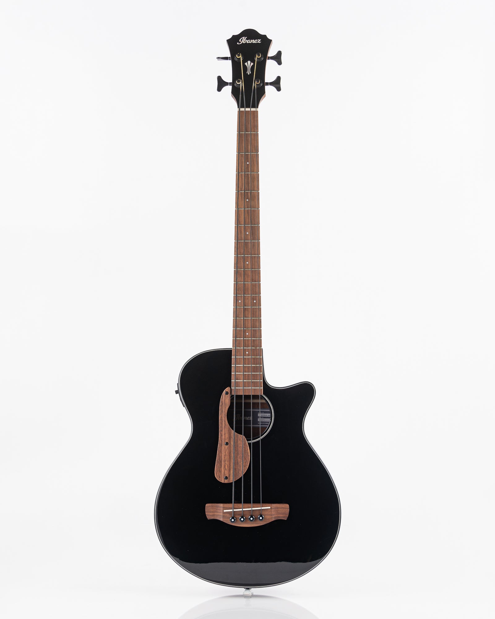 B-STOCK Ibanez AEGB24E Acoustic Electric Bass - Black Top