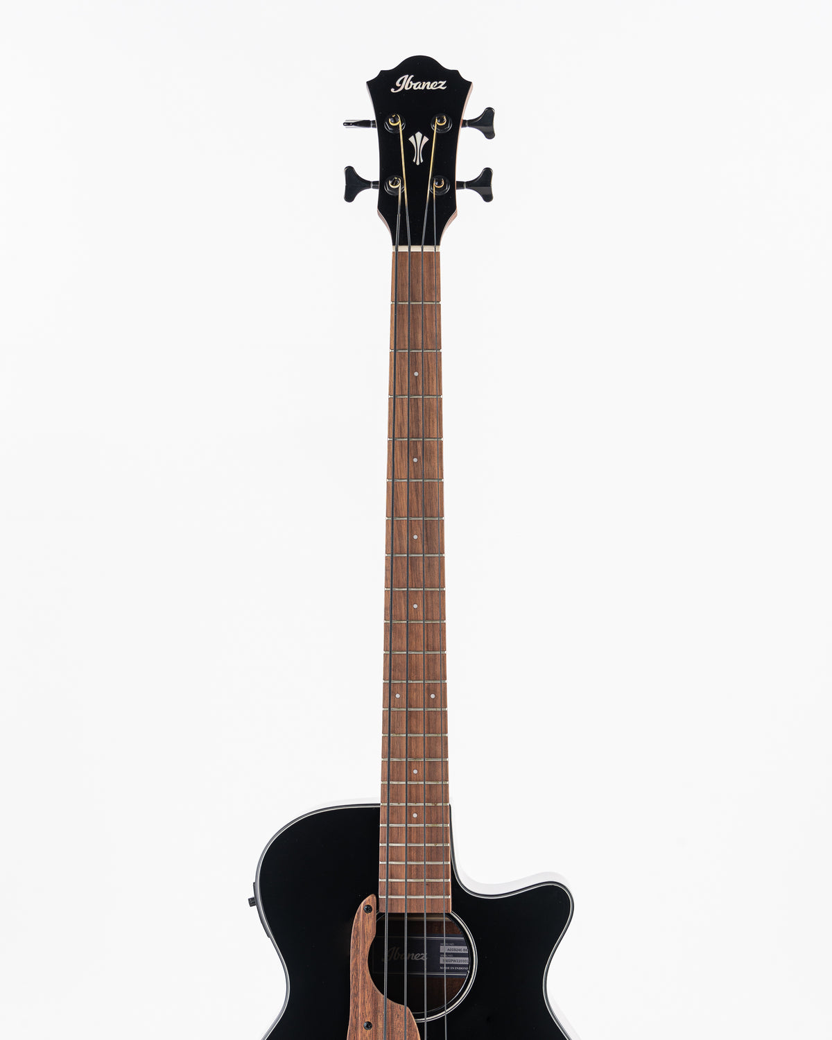 B-STOCK Ibanez AEGB24E Acoustic Electric Bass - Black Top
